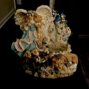 water fountain , vintage animals and angel